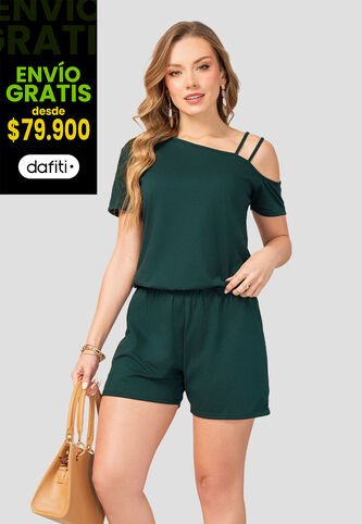 Enterizo Corto Mujer Verde Pino Mp 102839 MP