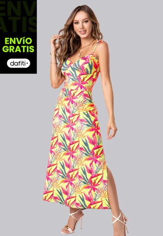 Vestido Largo Mujer Multicolor Mp 102271 MP