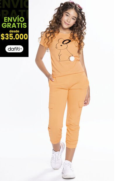 Jogger Infantil Femenino Amarillo Mp 210