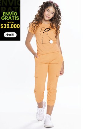 Jogger Infantil Femenino Amarillo Mp 210