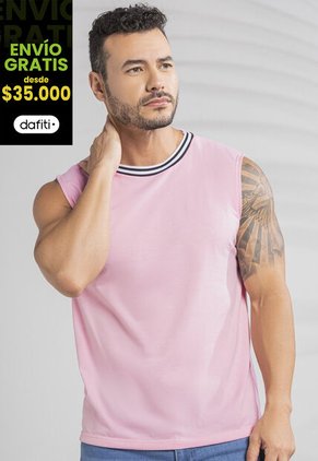 Camisilla Hombre Rosa Mp 101775