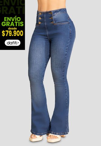Jean Mujer Azul Medio Mp 107890 MP