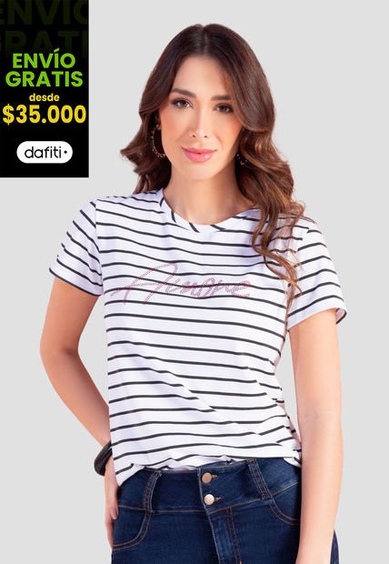 Camiseta Mujer Blanco Mp 103979