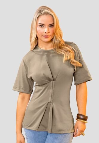 Camiseta Mujer Café Pardo Mp 114273 MP
