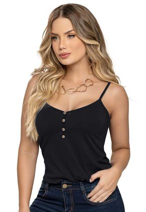 Camiseta Mujer Negro Mp 4760