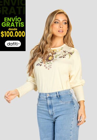 Blusa Mujer Crema Mp 112267 MP