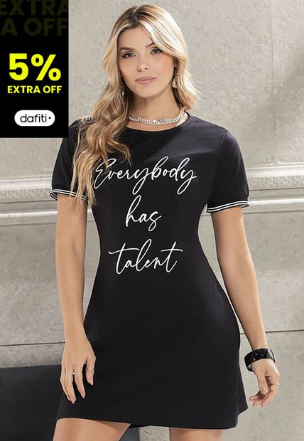 Vestido MP 96838 Negro