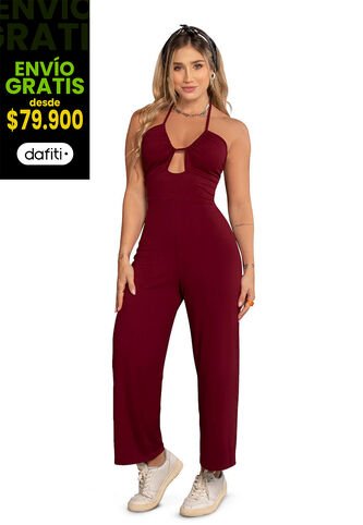 Enterizo Largo Mujer Vinotinto Mp 89572 MP
