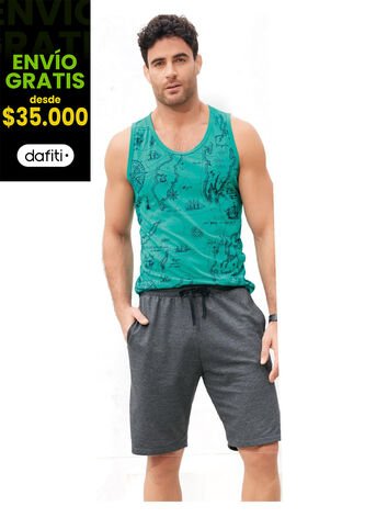 Bermuda Para Hombre Negro Cross MP MP