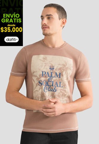 Camiseta Hombre Chocolate Mp 112552 MP