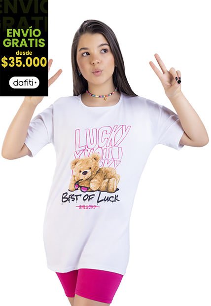 Camiseta Infantil Blanco Mp 9295