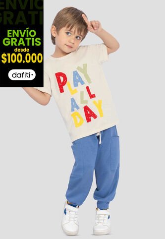 Conjunto Niños Infantil Bicolor Mp 111168 MP