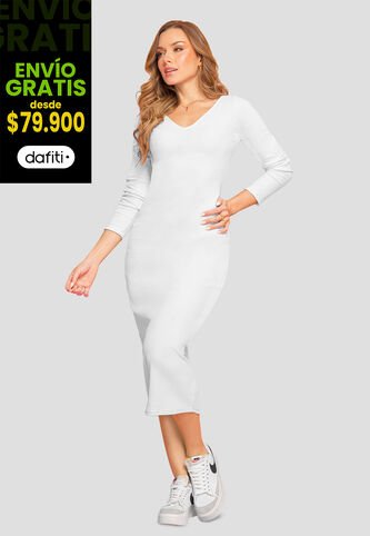 Vestido Mujer Blanco Mp 106977 MP