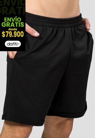 Bermuda Hombre Negro Mp 100496 MP
