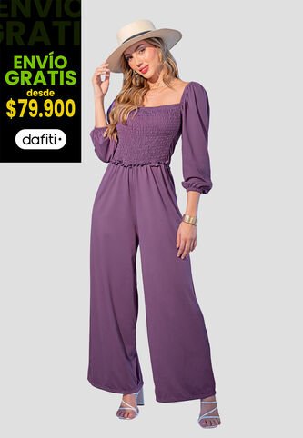Enterizo Largo Mujer Ciruela Mp 107549 MP