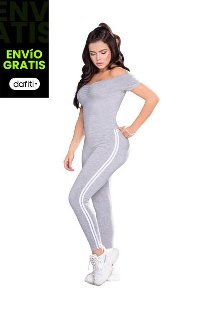 Enterizo Largo Para Mujer Gris Jaspe MP
