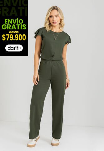 Enterizo Largo Mujer Verde Militar Mp 5812 MP