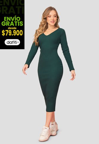 Vestido Mujer Verde Pino Mp 106977 MP