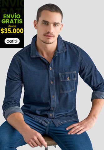 Camisa Hombre Azul Mp 112649 MP