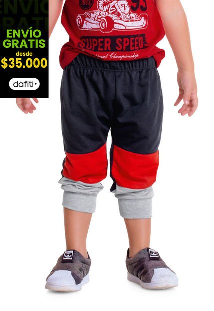 Jogger Bebe Masculino Rojo MP