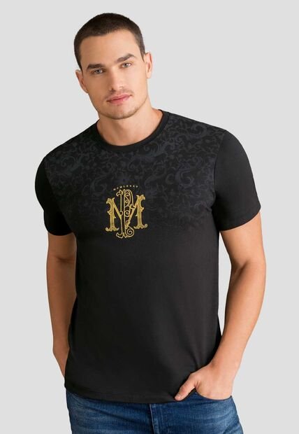 Camiseta Hombre Negro Mp 112802