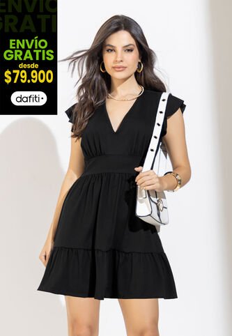 Vestido Corto Mujer Negro Mp 106435 MP