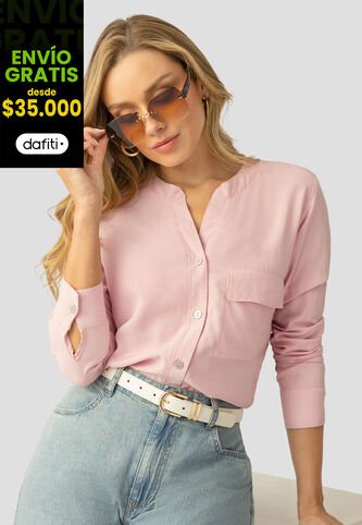 Camisa Mujer Rosa Polvo Mp 112233 MP