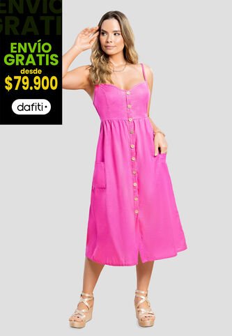 Vestido Mujer Fucsia Mp 105623 MP