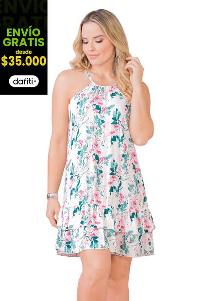 Vestido Corto Mujer Multicolor Mp 172