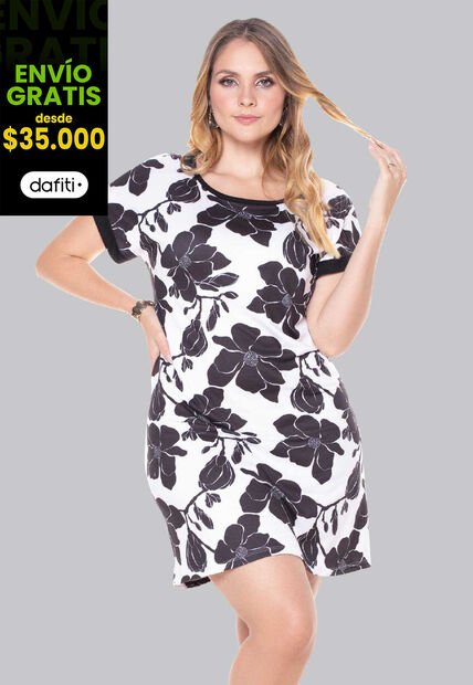 Vestido Corto Mujer Negro Mp 207