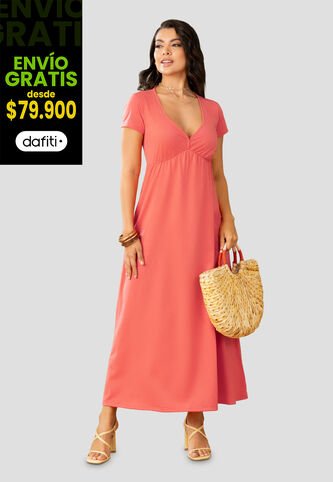 Vestido Largo Mujer Coral Mp 79860 MP