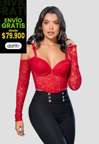 Crop Top Mujer Rojo Mp 105169 MP