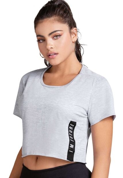 Camiseta Mujer Gris Mp 70336