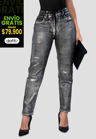 Jean Mujer Plateado Mp 105370 MP