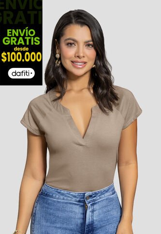 Blusa Mujer Café Pardo Mp 104190 MP
