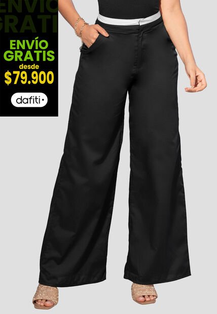Pantalón Mujer Negro Mp 105619