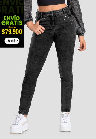 Jean Infantil Femenino Negro Mp 105501 MP