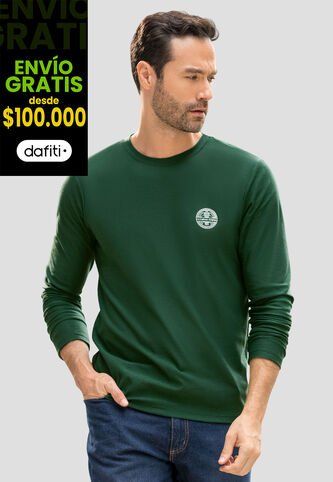 Camibuzo Hombre Verde Pino Mp 110747 MP