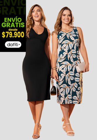 Vestido Paq X2 Mujer Bicolor Mp 105811 MP