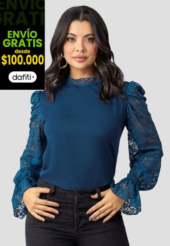 Blusa Mujer Azul Profundo Mp 110416 MP