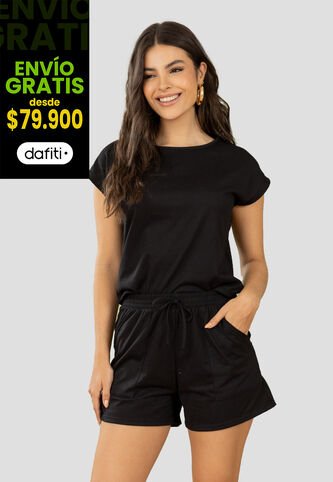 Conjunto Mujer Negro Mp 102318 MP
