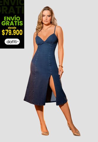 Vestido Mujer Azul Oscuro Mp 105530 MP
