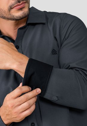 Camisa Hombre Gris Oscuro Mp 105653