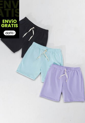 Bermuda Paq X3 Infantil Multicolor Mp 1950 MP