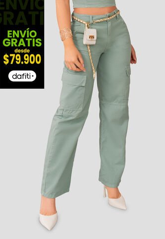 Pantalón Mujer Verde Mp 104893 MP