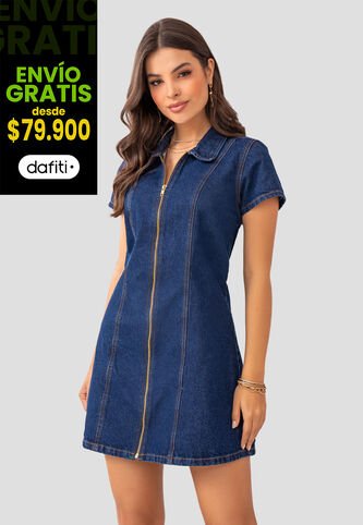 Vestido Corto Mujer Azul Mp 104892 MP
