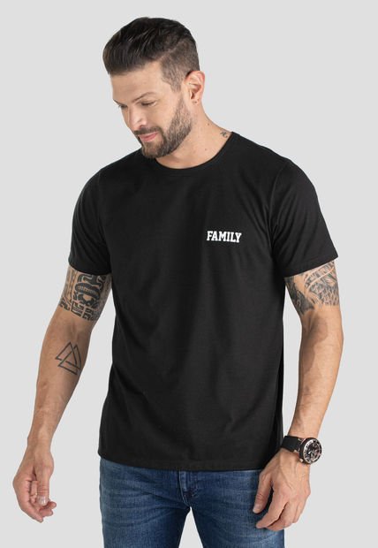 Camiseta Hombre Negro Mp 102575