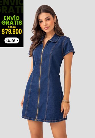 Vestido Corto Mujer Azul Mp 104892 MP