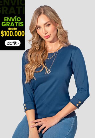 Camibuzo Mujer Azul Profundo Mp 2364 MP