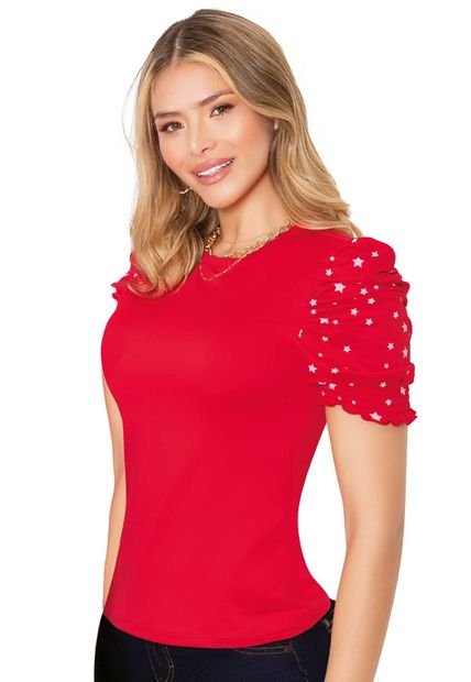 Camiseta Mujer Rojo Mp 92004